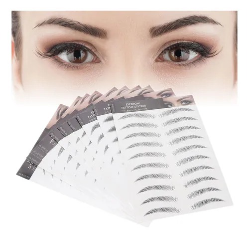 Vista 2 de Tatuaje Tattoo Temporal Real Para Cejas - Color: Black-03